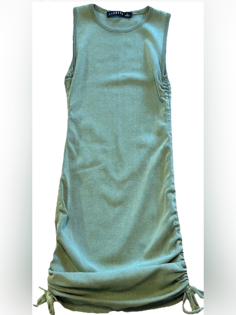 Lioness Sage Green Sleeveless Mini Dress - Picture 1 of 4